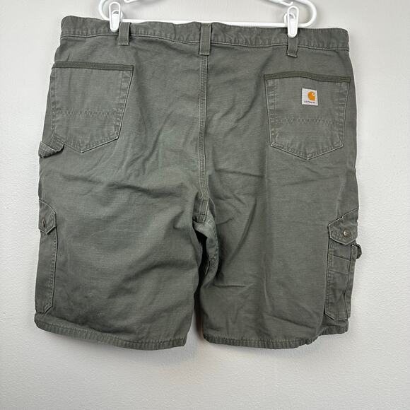 Carhartt Relaxed Fit Ripstop Cargo Work Shorts Moss Green 46 - Picture 3 of 13